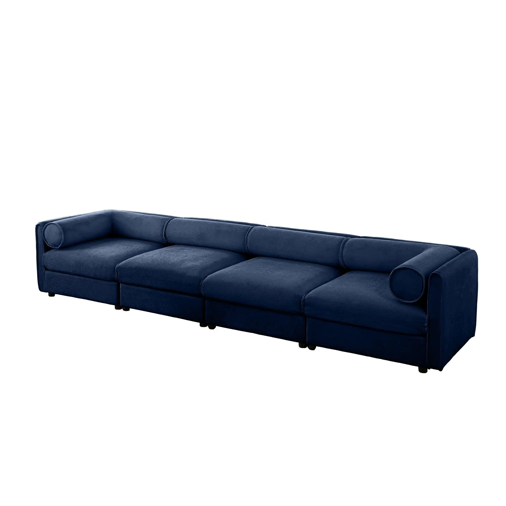 Stylish Sofa With Storage Seat And Cylindrical Backrest by Unique Piece Furniture