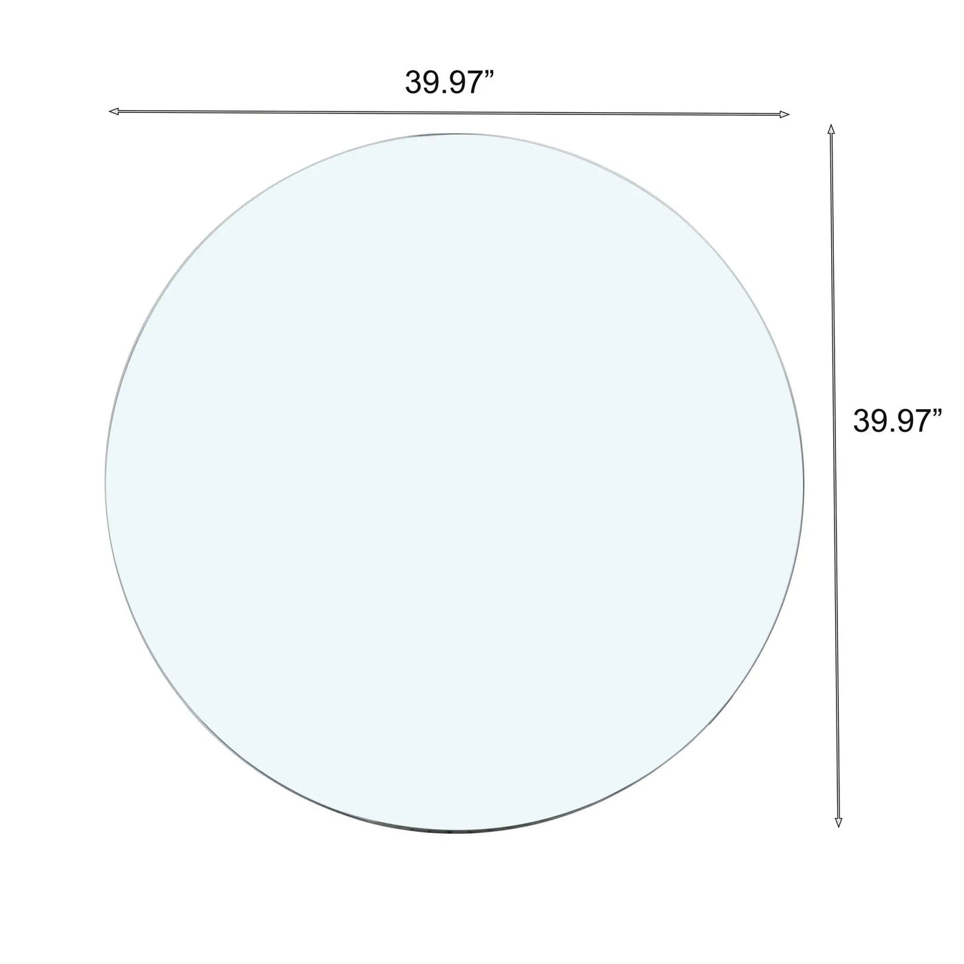 Round Tempered Glass Table Top by HouseOfZazla