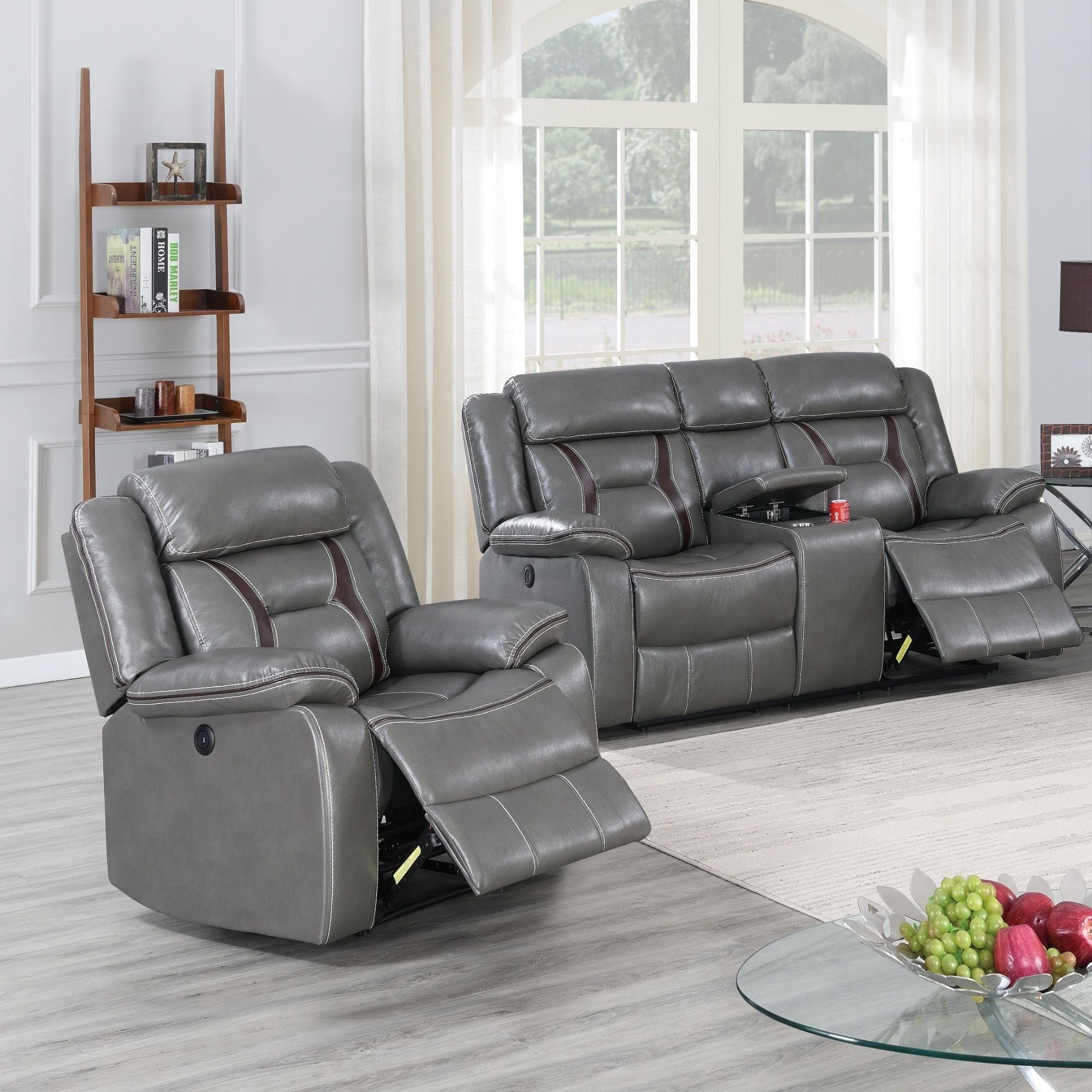 Living Room Set With Pillow Armrest And Tufted Backrest by HouseOfZazla