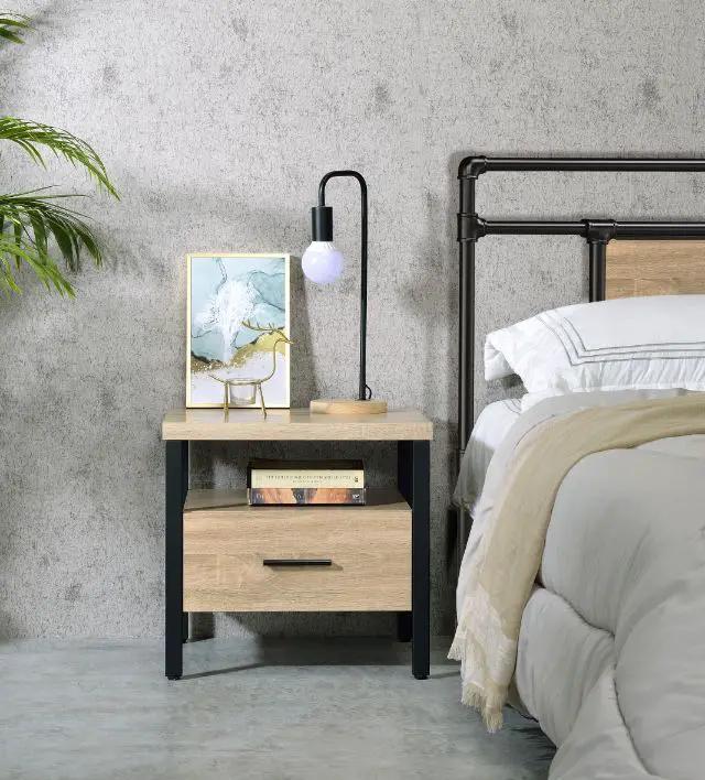 Yawan - Accent Table - Oak & Black by Unique Piece Furniture