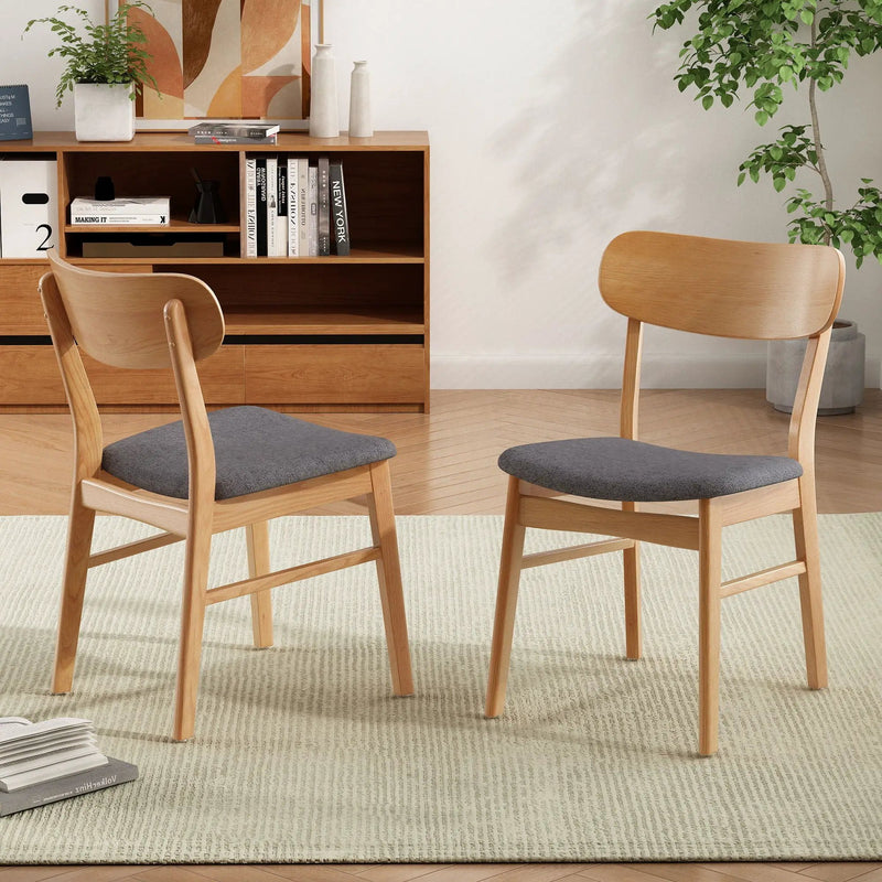 Brilliantine - Dining Chair With Cushion And Wood Frame (Set of 2) by HouseOfZazla