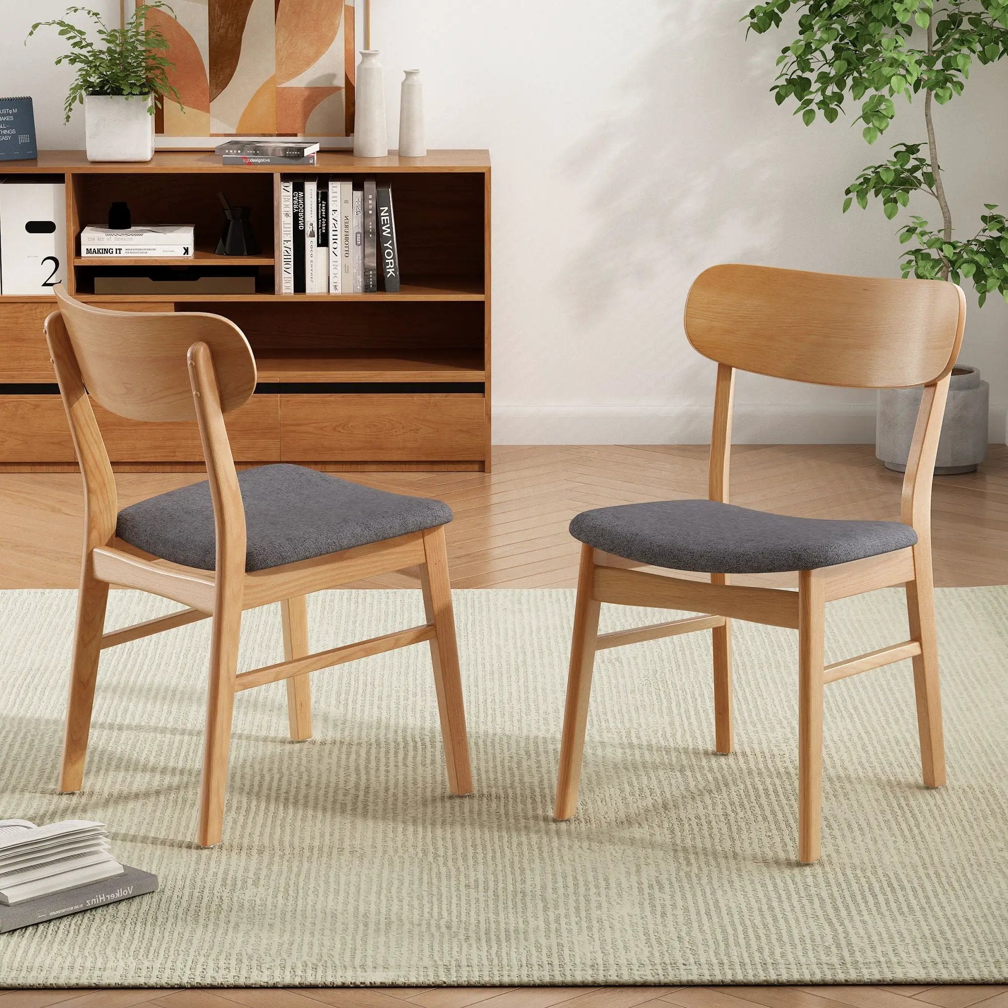 Dining Chairs With Cushioned Seat (Set of 2) by HouseOfZazla