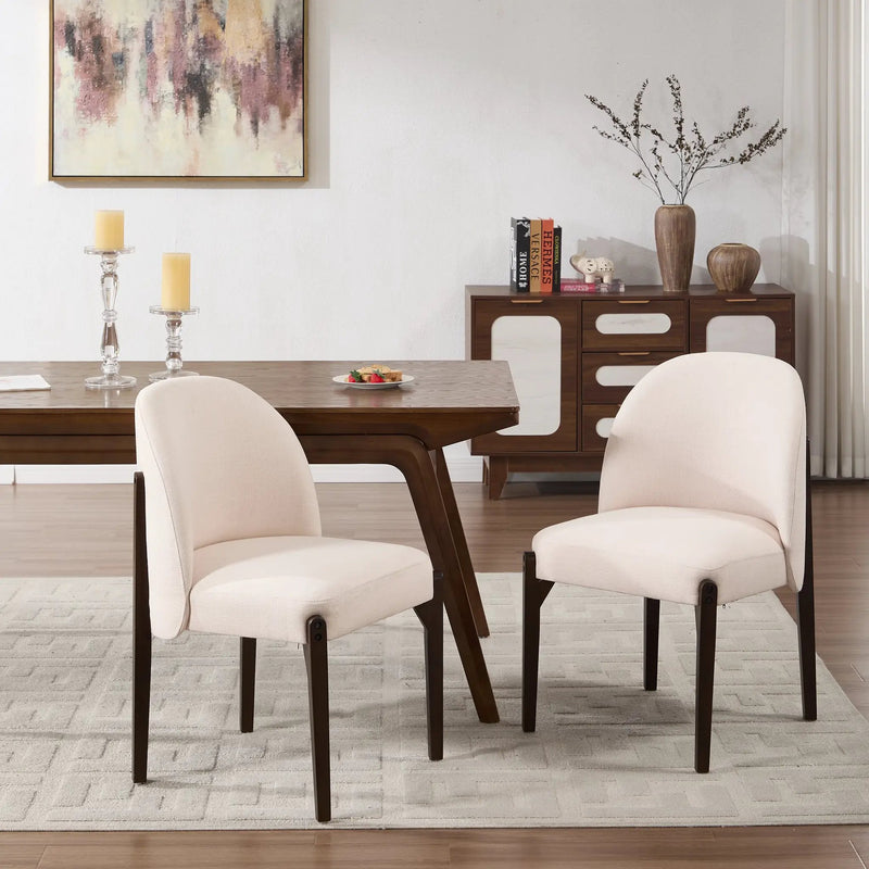 Wooden Dining Chairs Set of 2 by HouseOfZazla