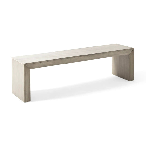 Acacia Wood Dining Bench, Farmhouse Style