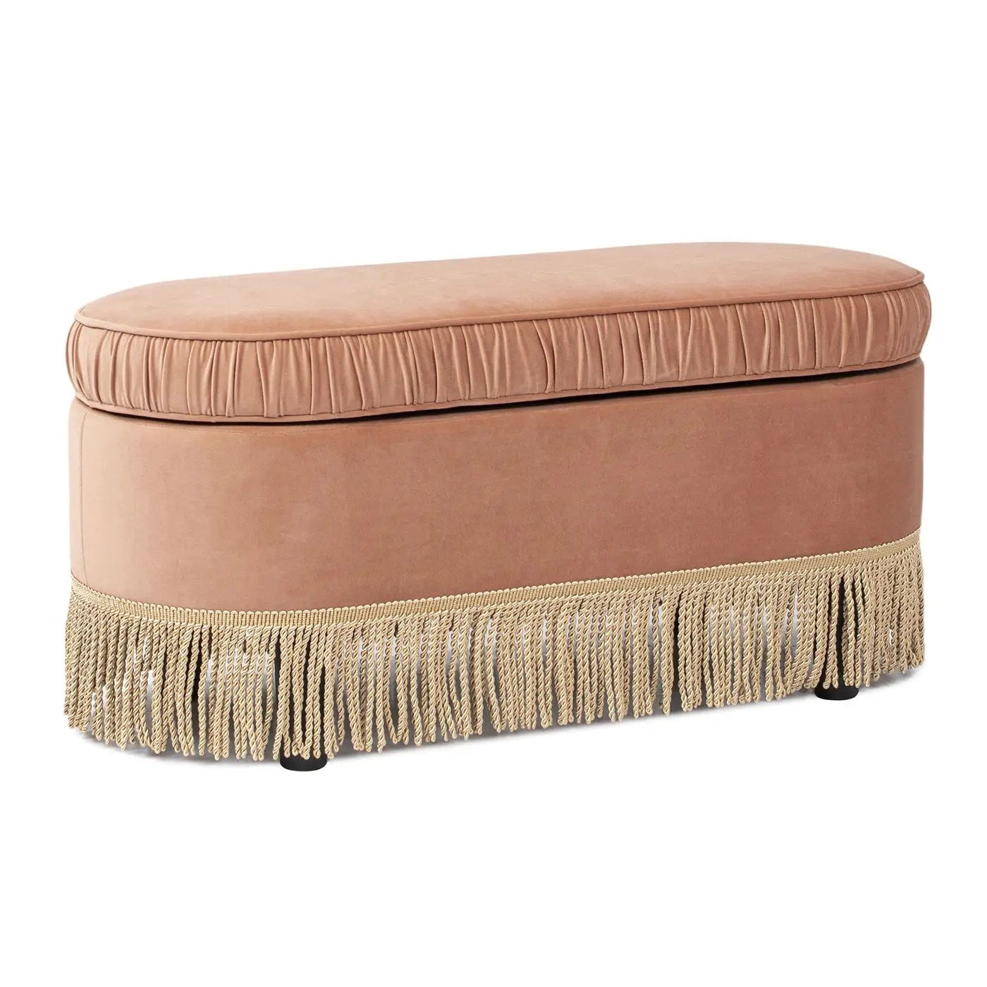 Serena - Contemporary Design Oval Storage Bench Ottoman by Unique Piece Furniture