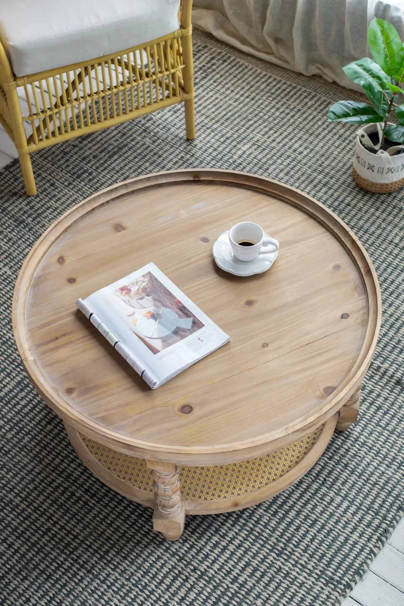 Round 2 Tiered Side Tabel, End Tabel For Lving Room Bedroom Entryway by Unique Piece Furniture
