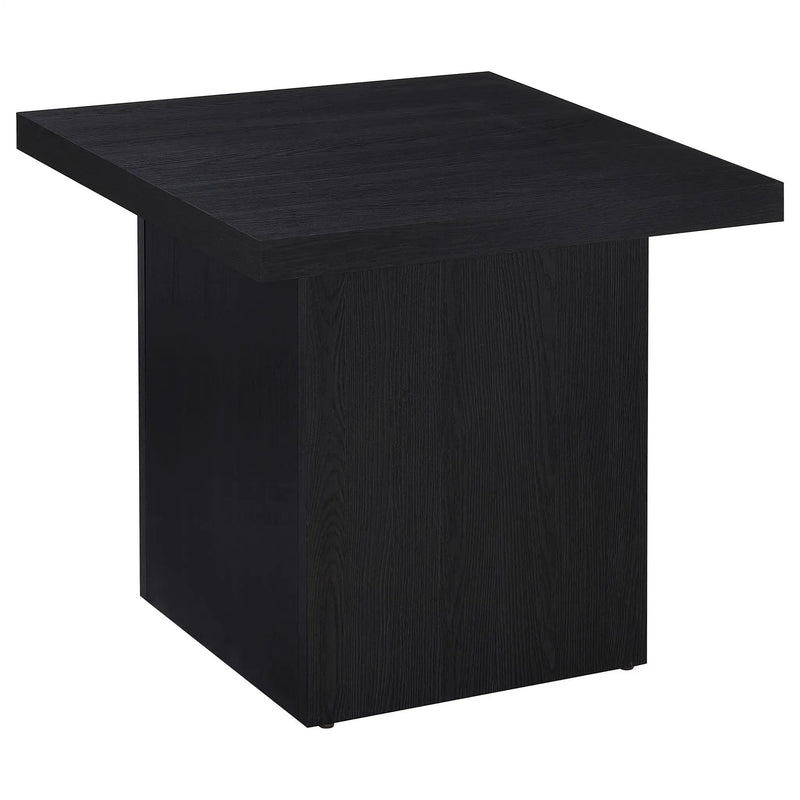 Max Square Engineered Laminate End Side Table Black by Unique Piece Furniture