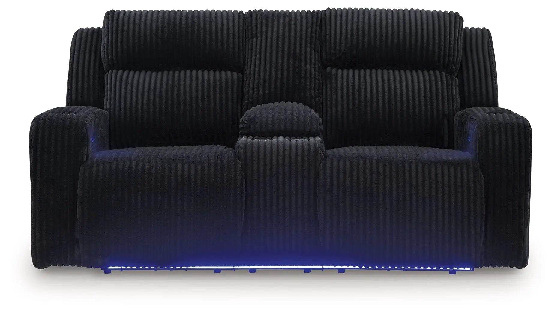 Forest Lake - Power Reclining Loveseat With Console / Adj Headrest by Unique Piece Furniture