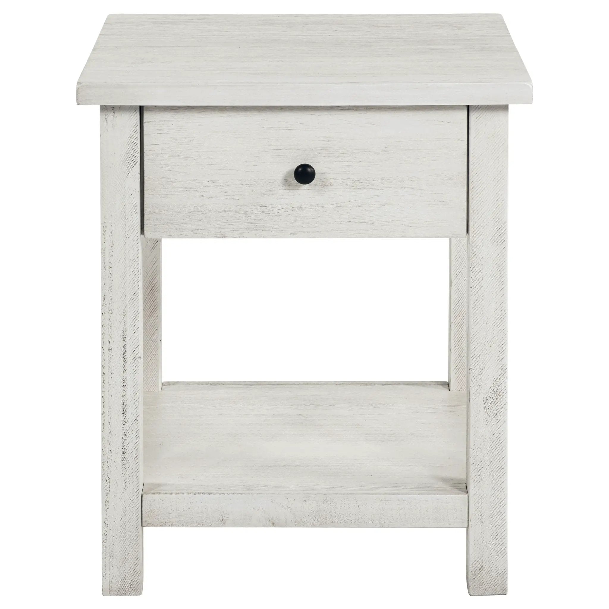 Castleton - 1 Drawer Wood End Table With Shelf by HouseOfZazla