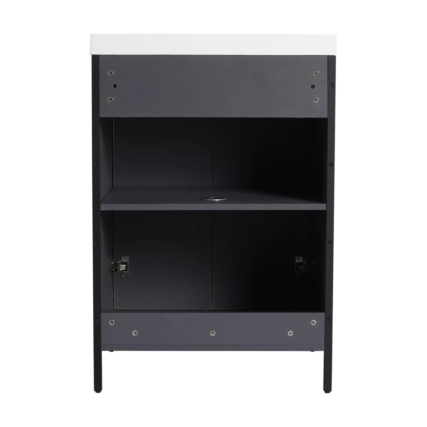 Contemporary Freestanding Bathroom Vanity With Adjustable Shelves by Unique Piece Furniture