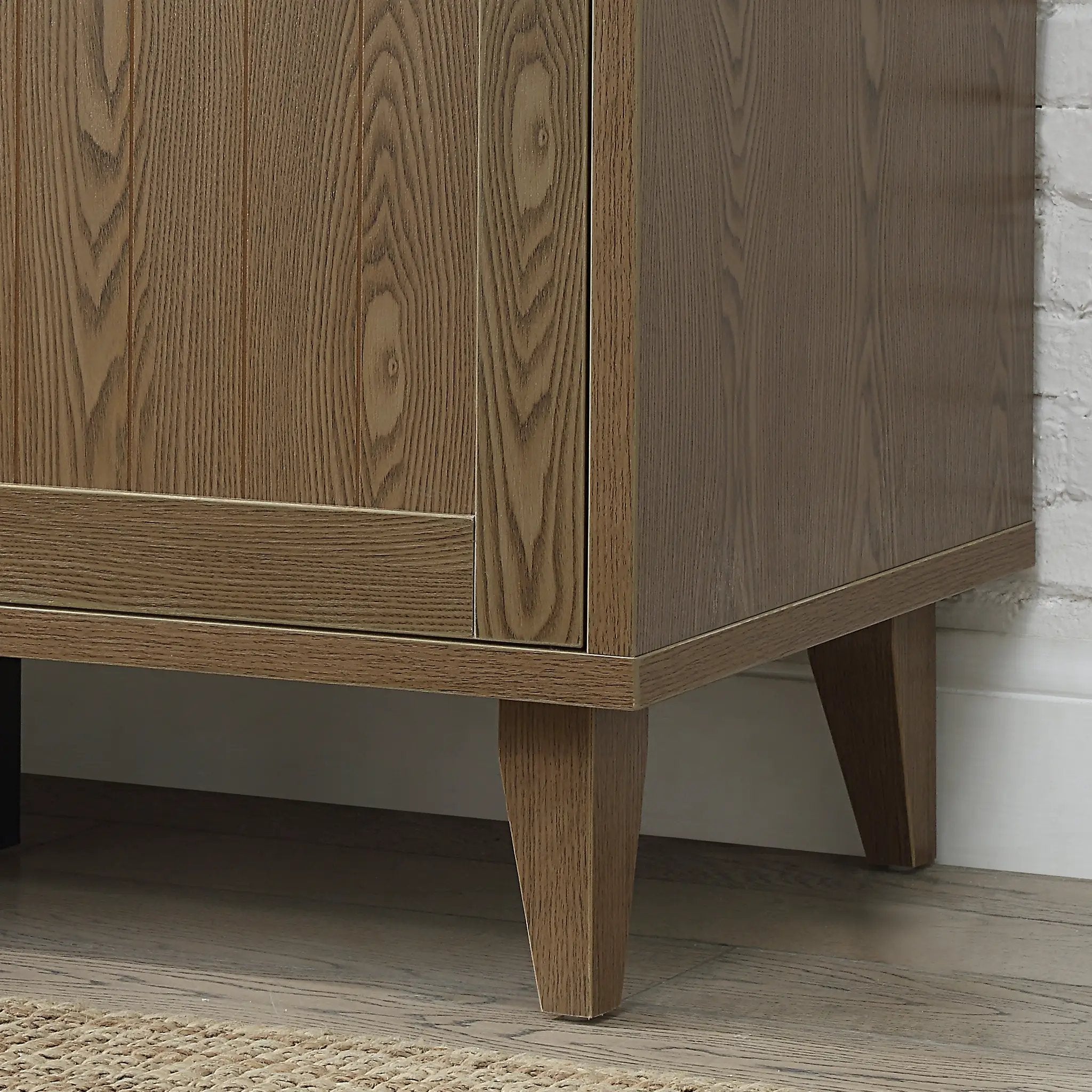 Modern 60 Inch TV Stand in Classic Walnut Finish by HouseOfZazla