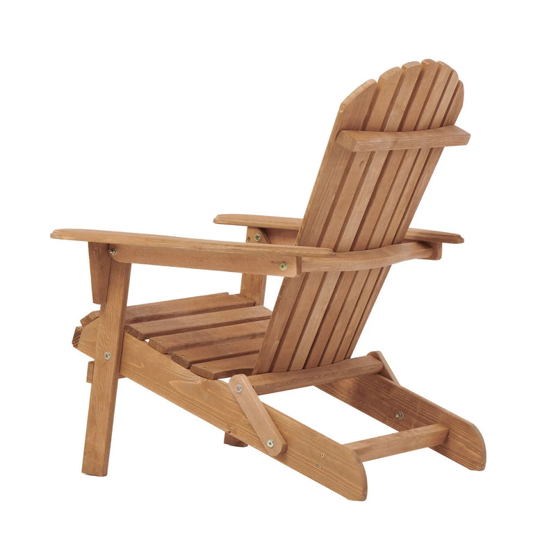 Oversize Outdoor Folding Adirondack Chair, Patio Chair For Garden by HouseOfZazla