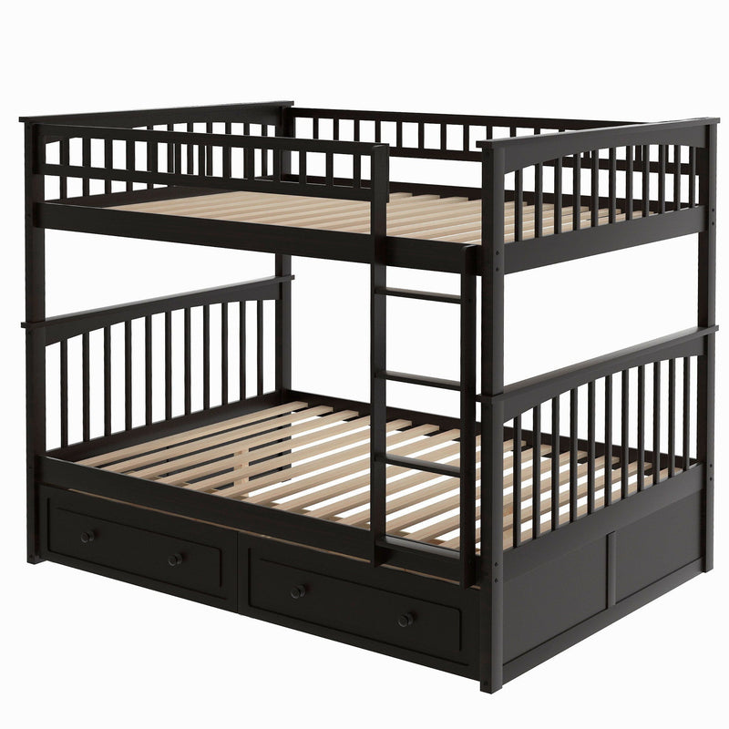Bunk Bed With Drawers, Convertible Design by HouseOfZazla
