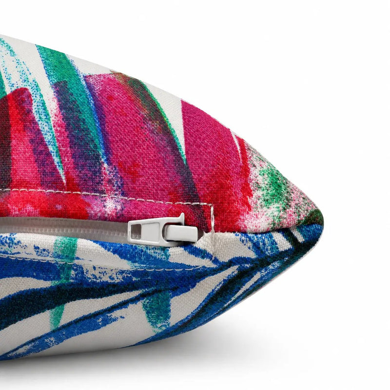 2 Pack Outdoor Lumbar Pillow Covers - Tropical Floral by HouseOfZazla