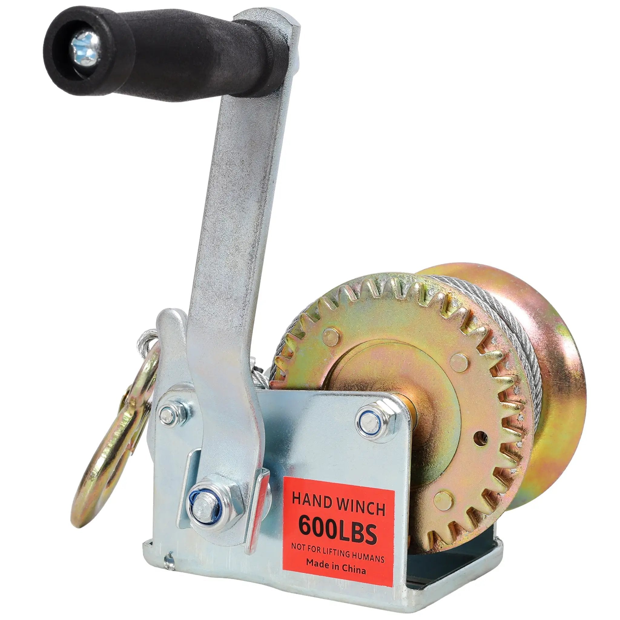 600LBS Hand Winch with 26FT Steel Cable by HouseOfZazla