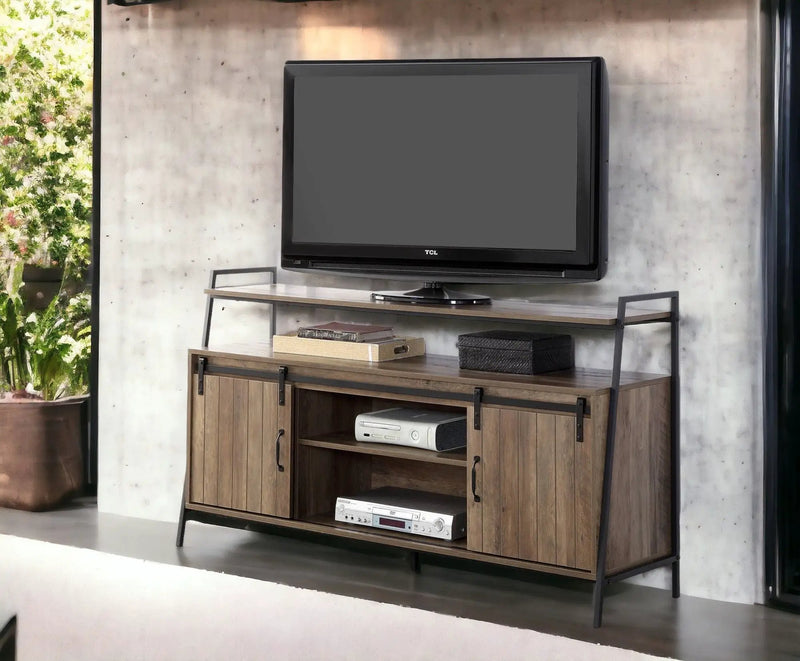 Rashawn - Rustic TV Stand - Oak by Unique Piece Furniture