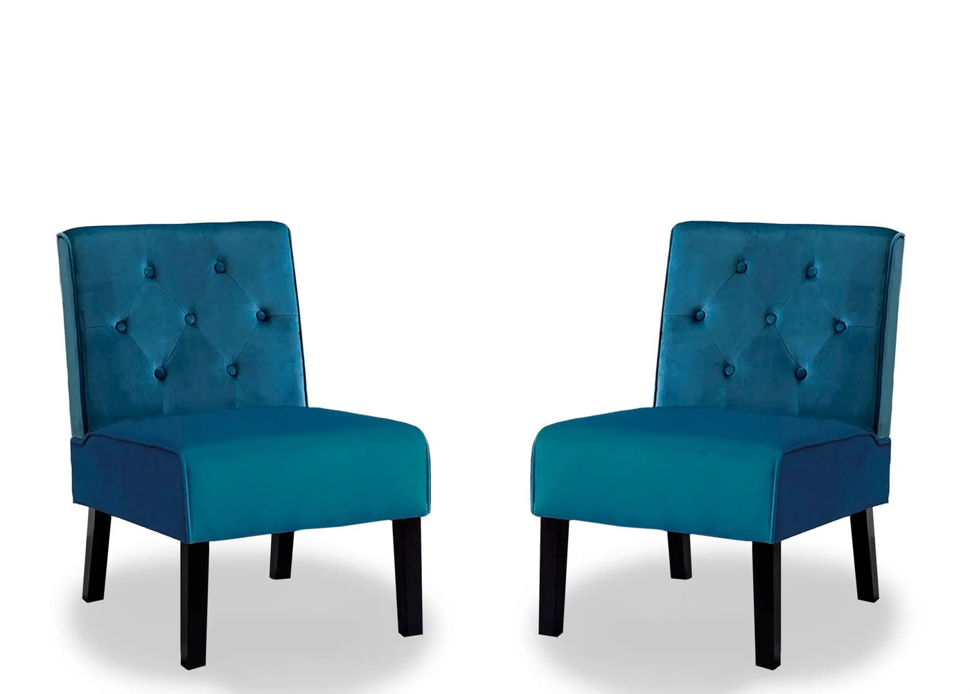 Reese - Living Room Armless Button Tufted Pattern Accent Chair (Set of 2) by Unique Piece Furniture