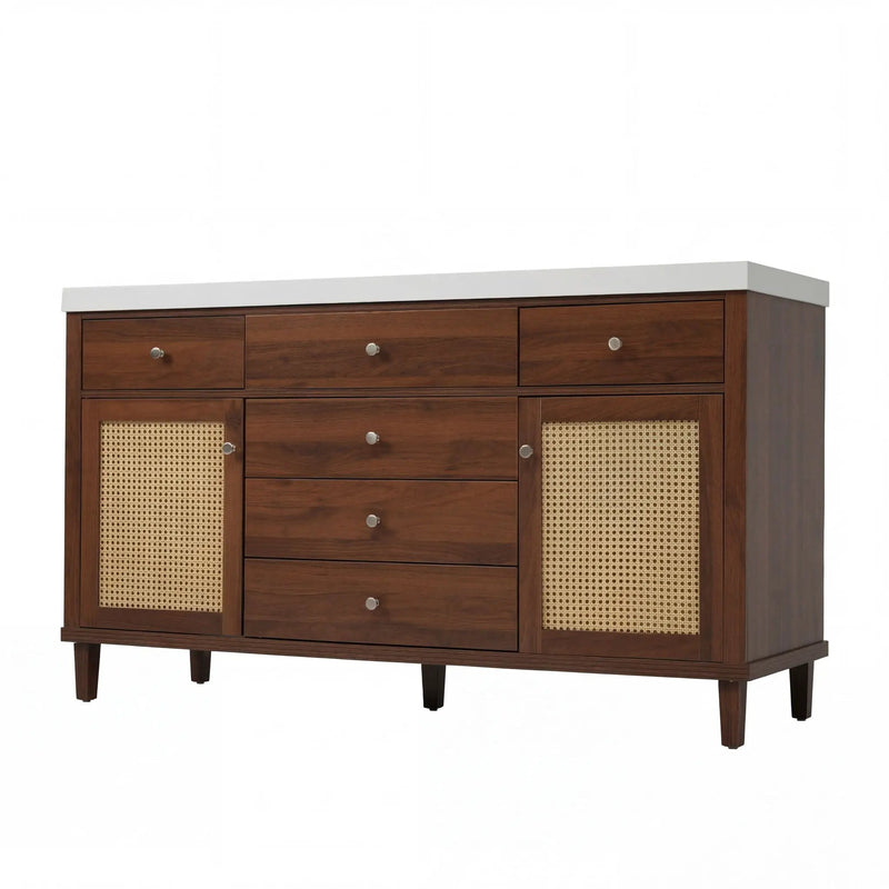 Bathroom Vanity With Sink, 5 Legs, Soft Close Drawers by HouseOfZazla