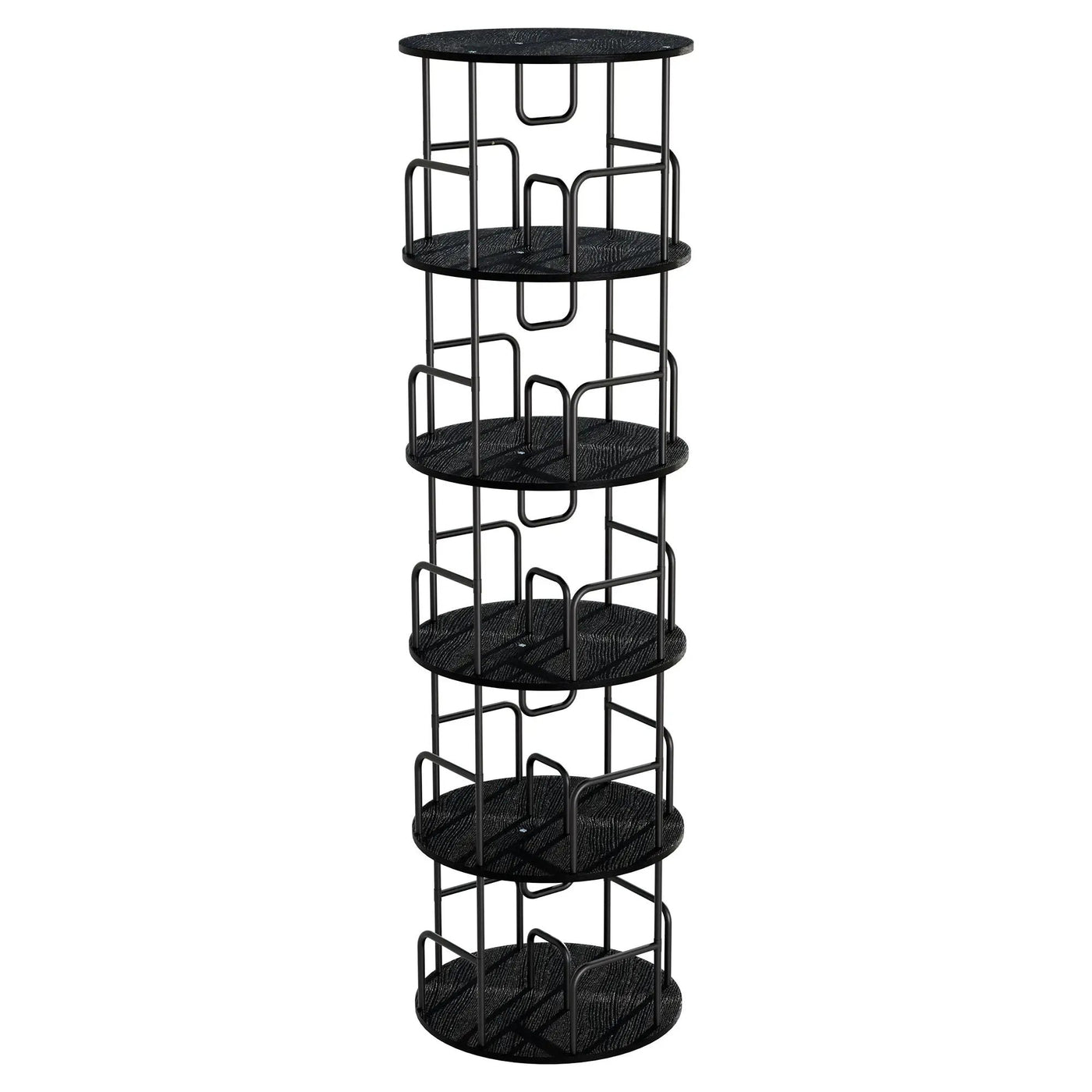 Rotating Bookshelf Tower 5 Tier Spinning 360 Degree Revolving Storage Shelf by HouseOfZazla