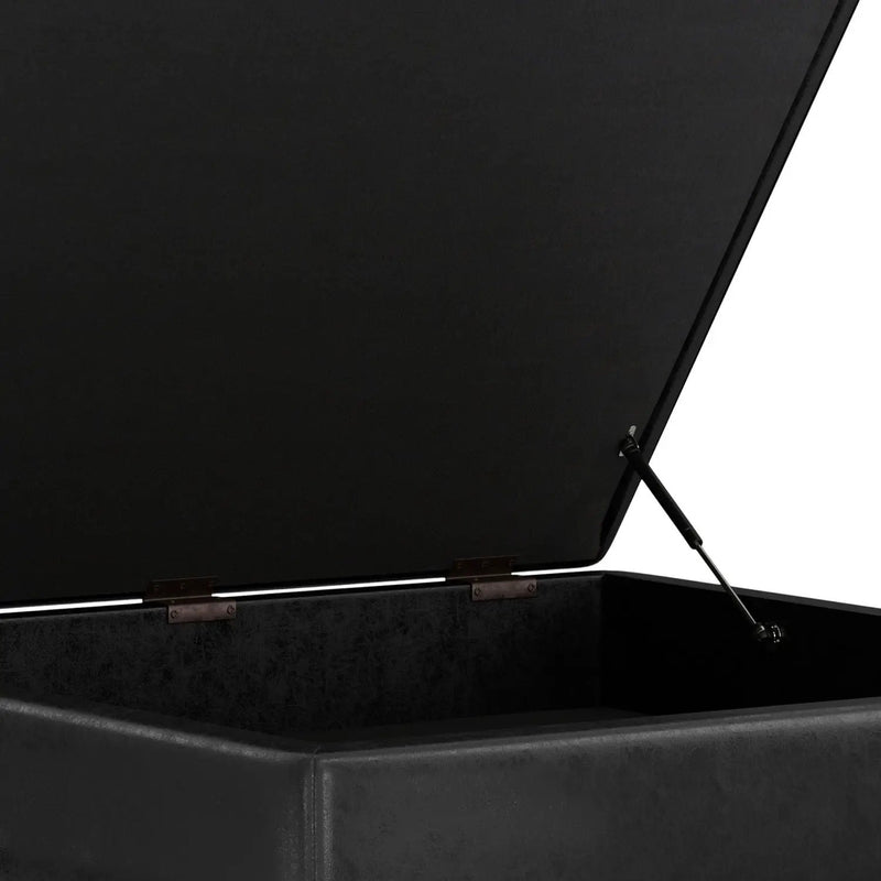 Owen - Multifunctional Square Coffee Table Storage Ottoman by HouseOfZazla