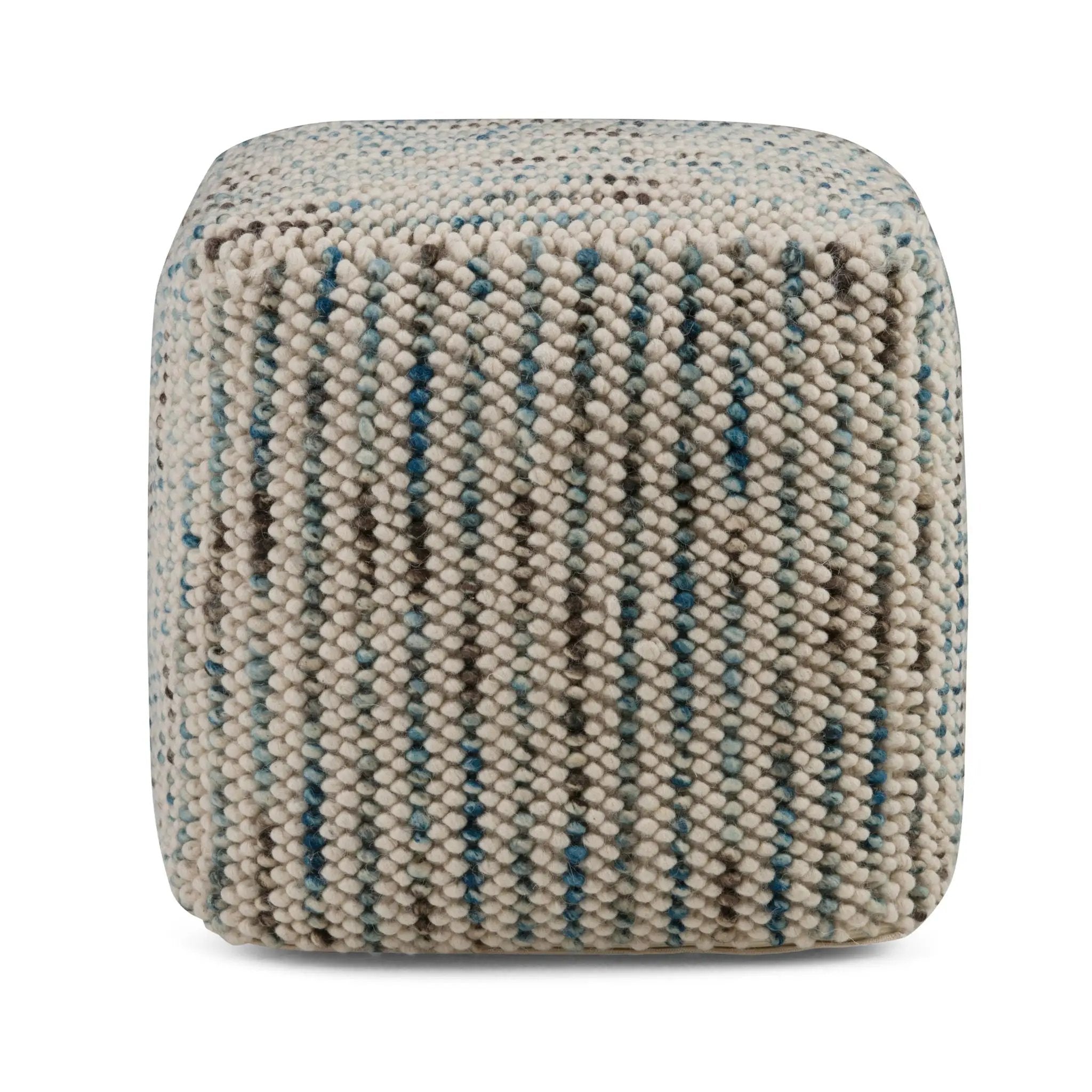 Zoey - Handcrafted Woven Cube Pouf by Unique Piece Furniture