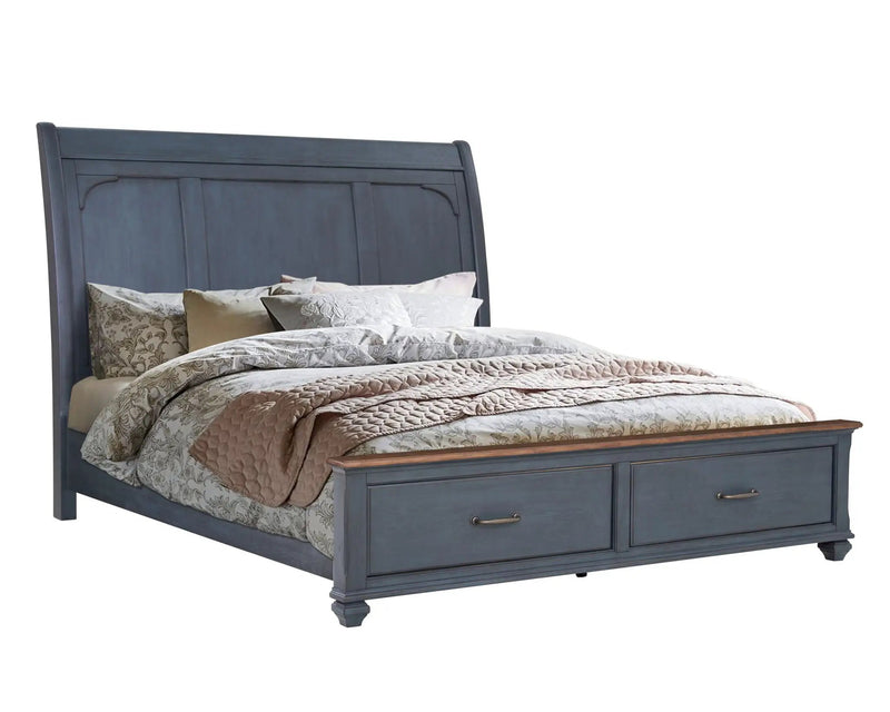 Sleigh Bed & USB Ports by Unique Piece Furniture