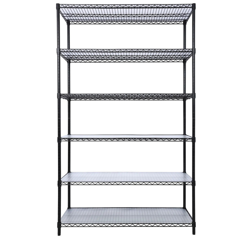 6 Tier 6000Lbs Capacity Nsf Metal Shelf Wire Shelving Unit, Heavy Duty Adjustable Storage Rack With Wheels & Shelf Liners For Commercial Grade Utility Steel Storage Rack by HouseOfZazla