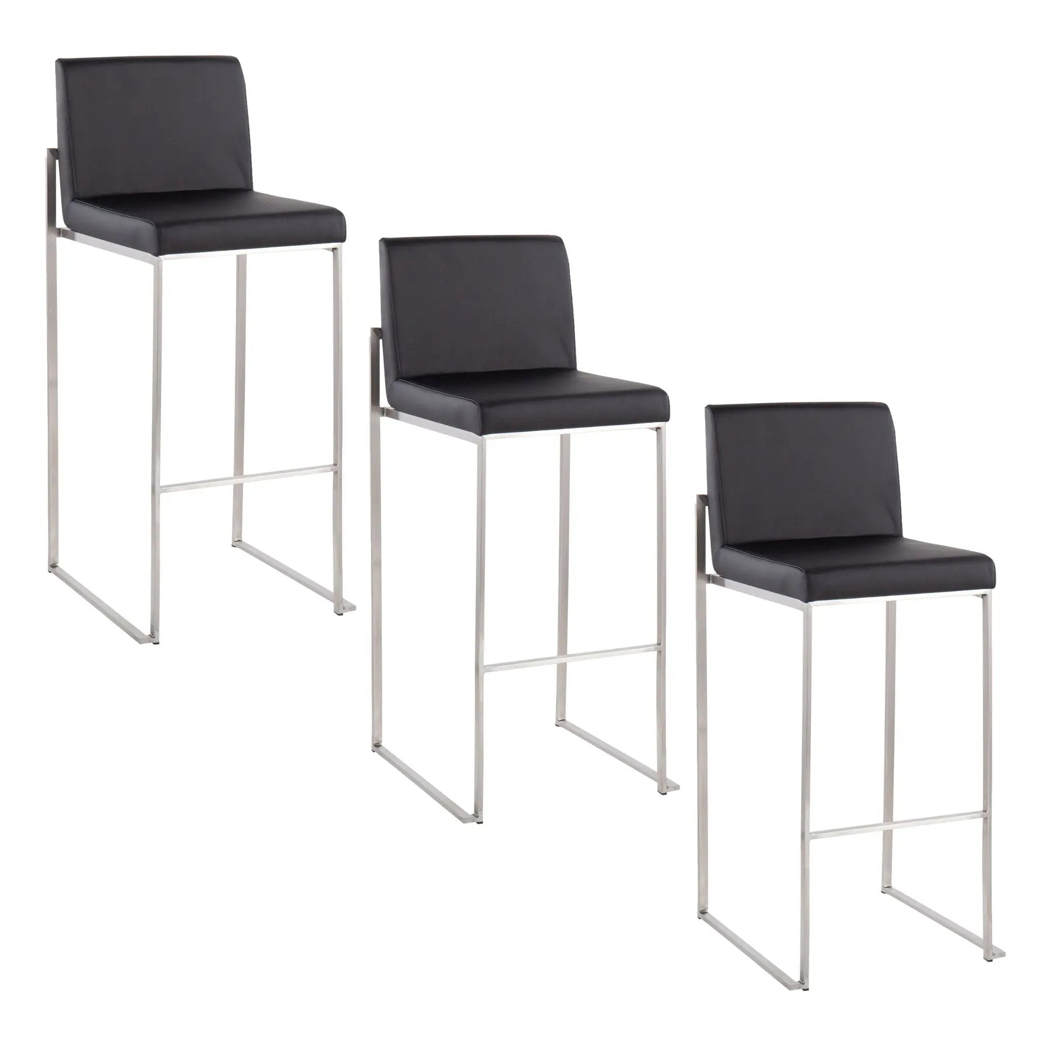 Fuji - Contemporary And Modern Elegance High Back Barstool by Unique Piece Furniture