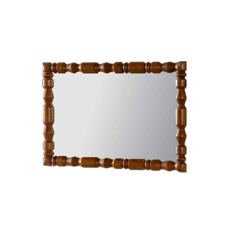 Vintage Wooden Carved Wall Mirror by HouseOfZazla