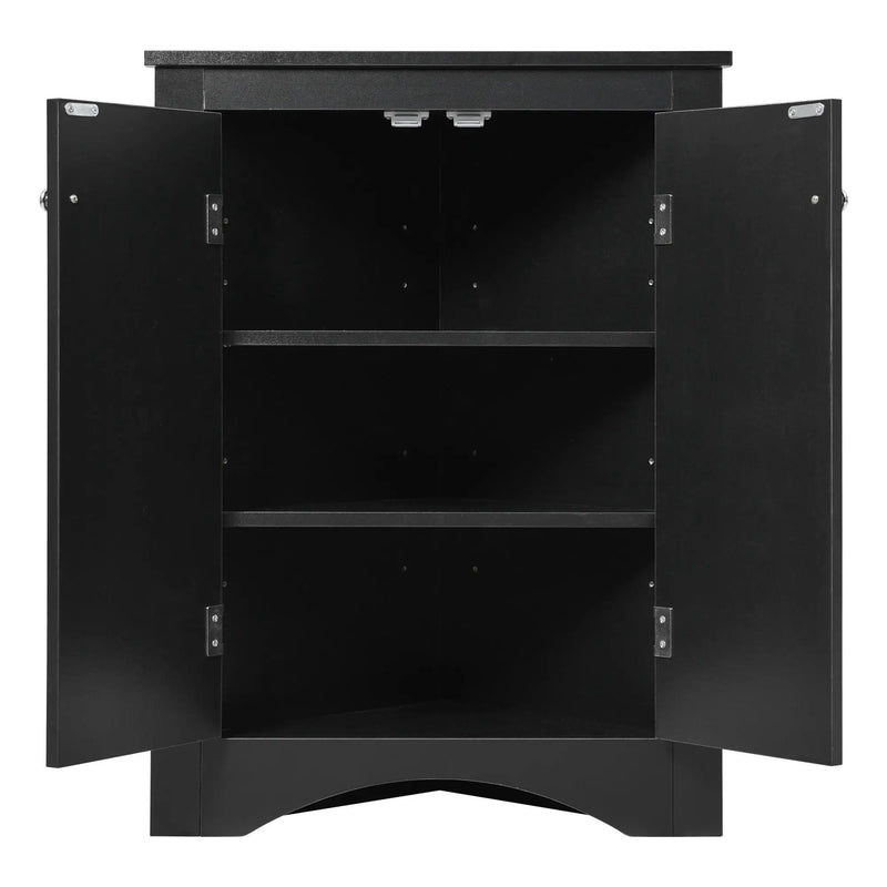 Triangle Bathroom Storage Cabinet With Adjustable Shelves, Freestanding Floor Cabinet For Home Kitchen by HouseOfZazla