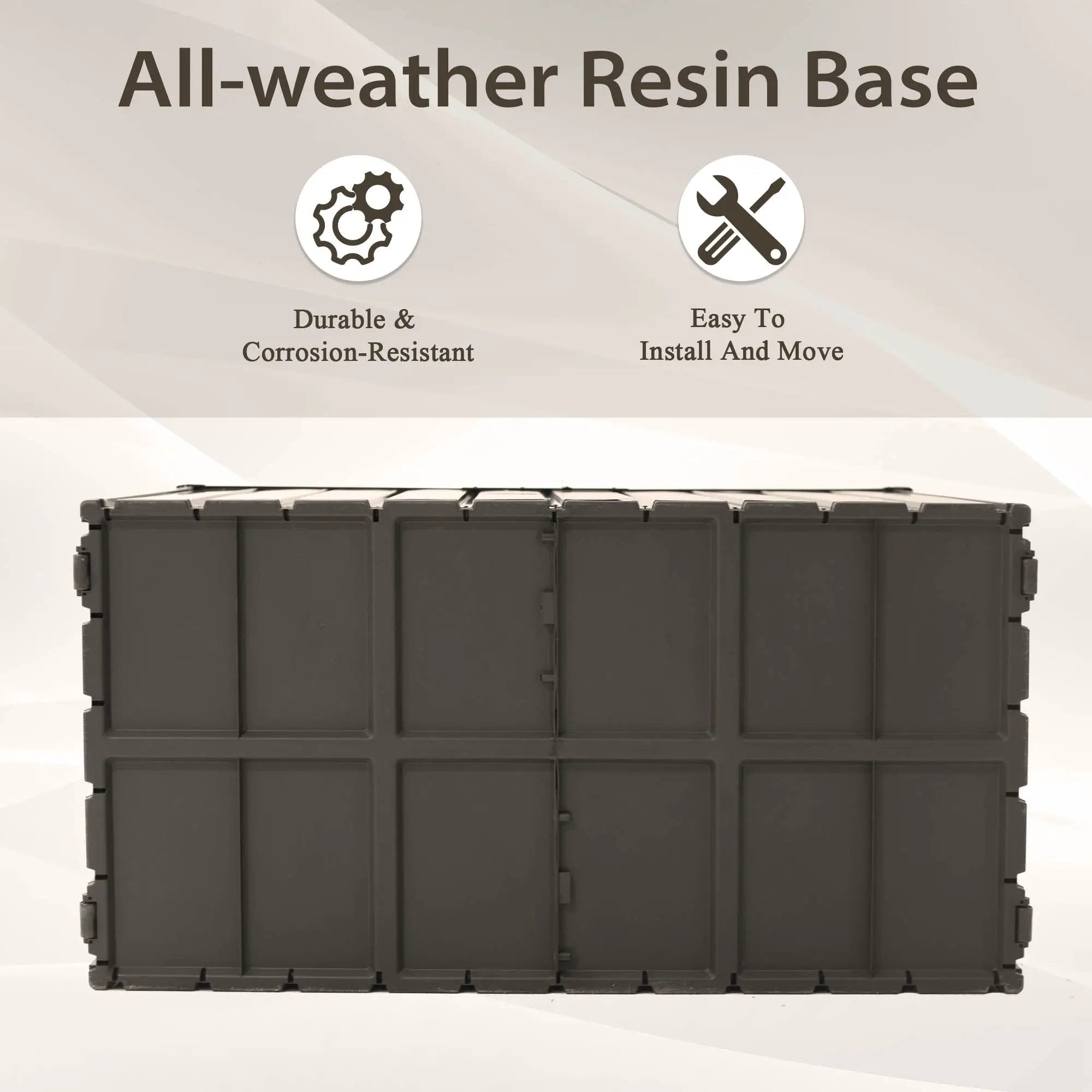 160 Gallon Outdoor Storage Deck Box Waterproof by HouseOfZazla