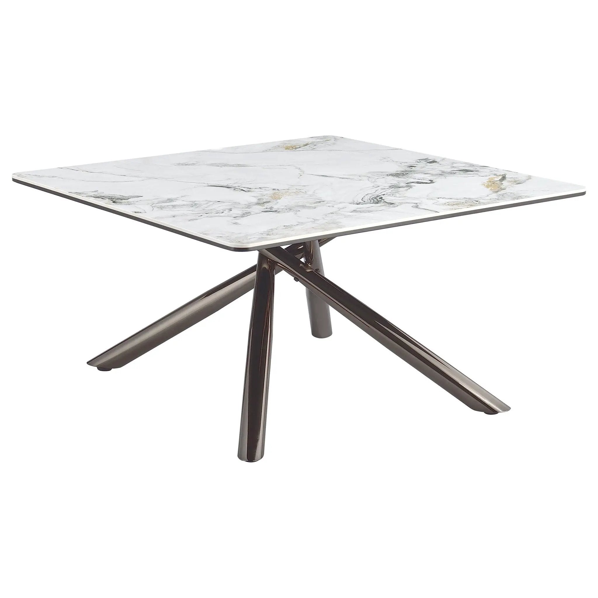 Carvell 3-piece Square Coffee and End Table Set Mirage White by Unique Piece Furniture