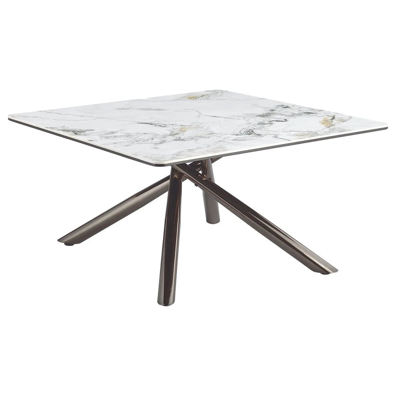 Carvell 3-piece Square Coffee and End Table Set Mirage White by Unique Piece Furniture