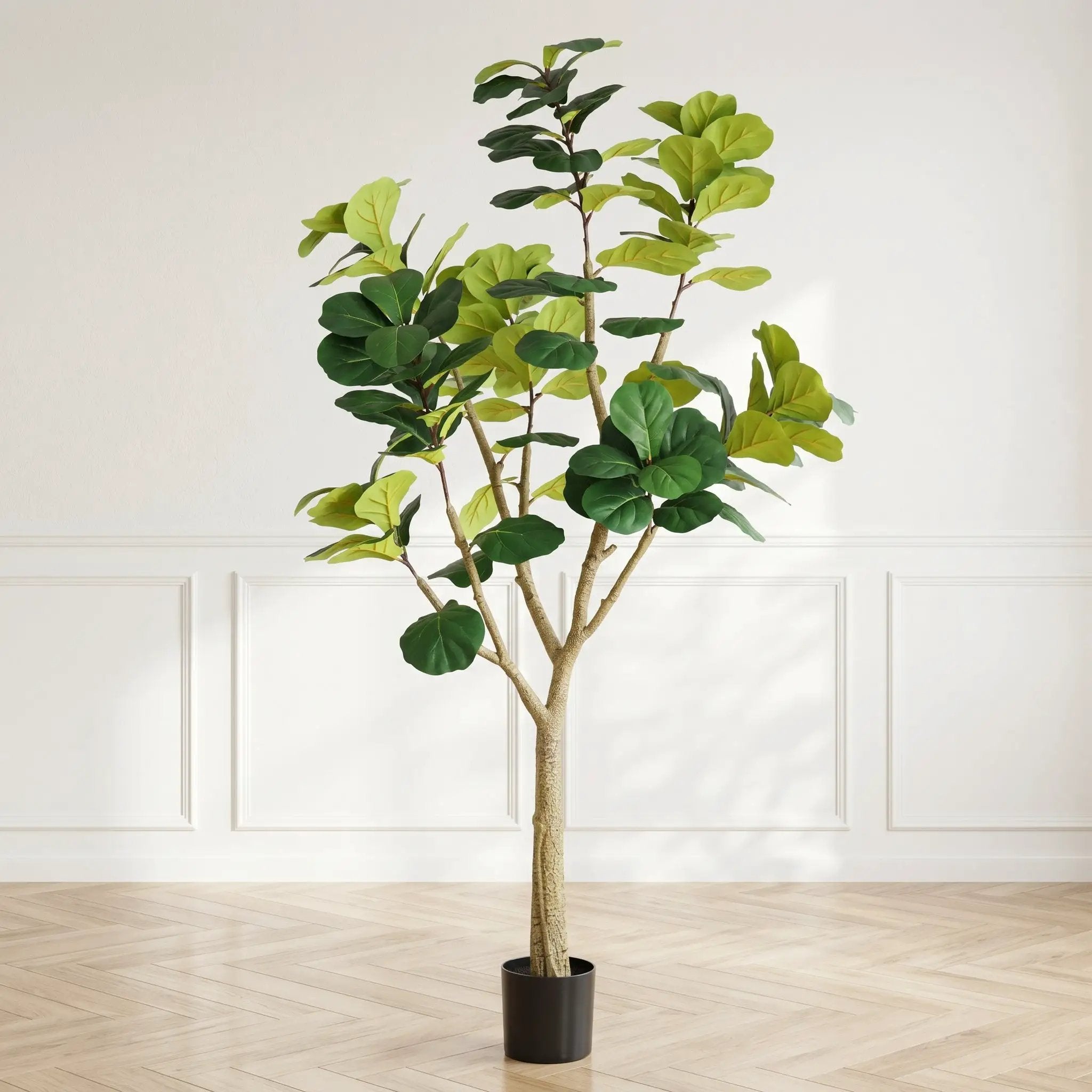 7FT Artificial Fiddle Leaf Fig Tree, Realistic Faux Potted Plant by HouseOfZazla