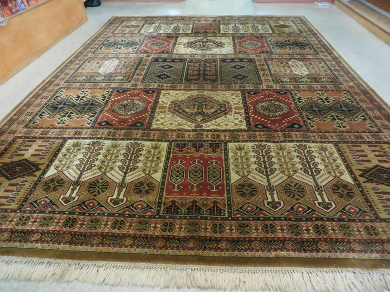 Couristan Rug 10x14, Large Belgium Power Loomed Wool Carpet 10 x 14 ft, Brown Tan Cream Oriental Rug, Living Room Rug, Large Area Rug by Jewel Rugs
