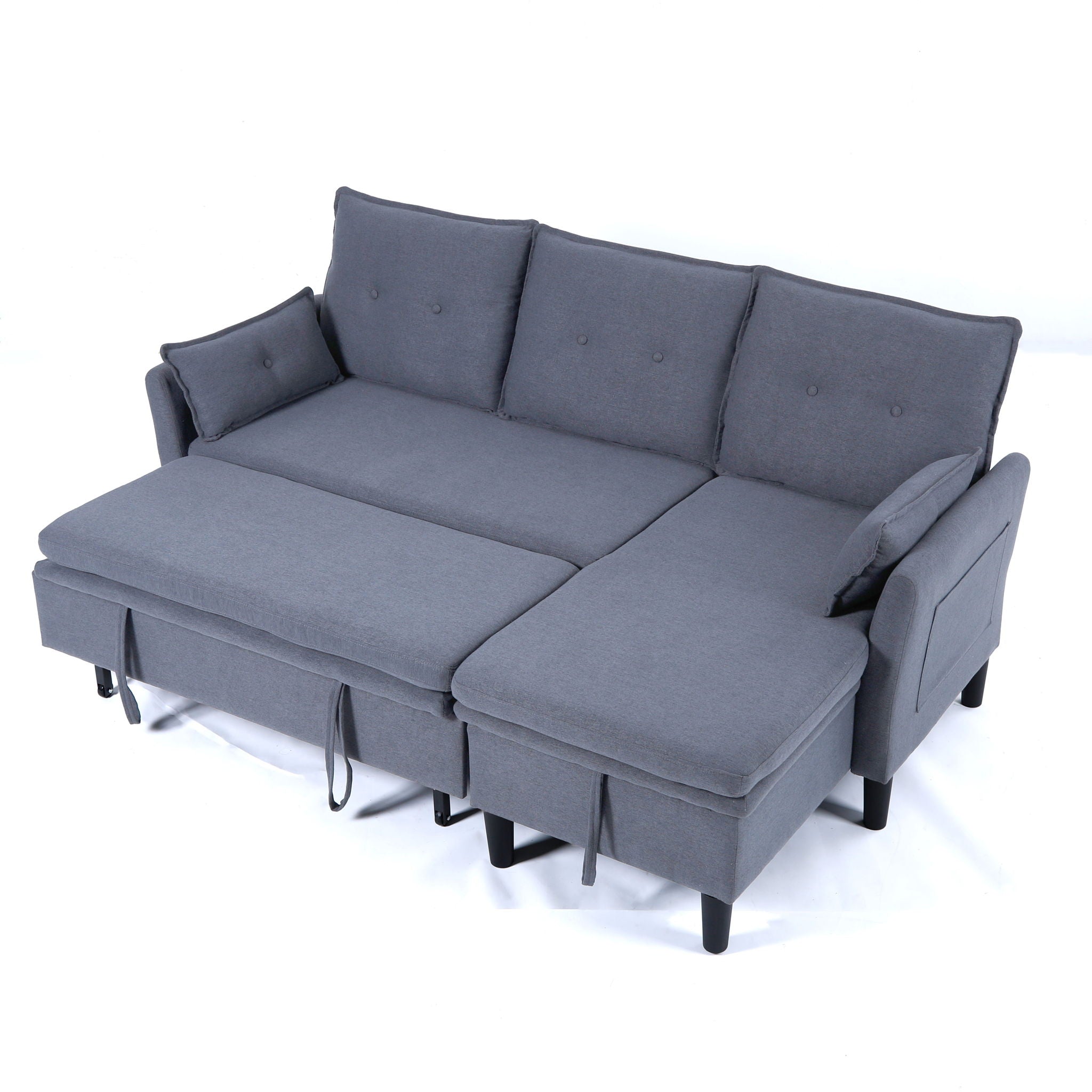 L-Shaped Reversible Chaise Sectional Sofa With Storage by HouseOfZazla