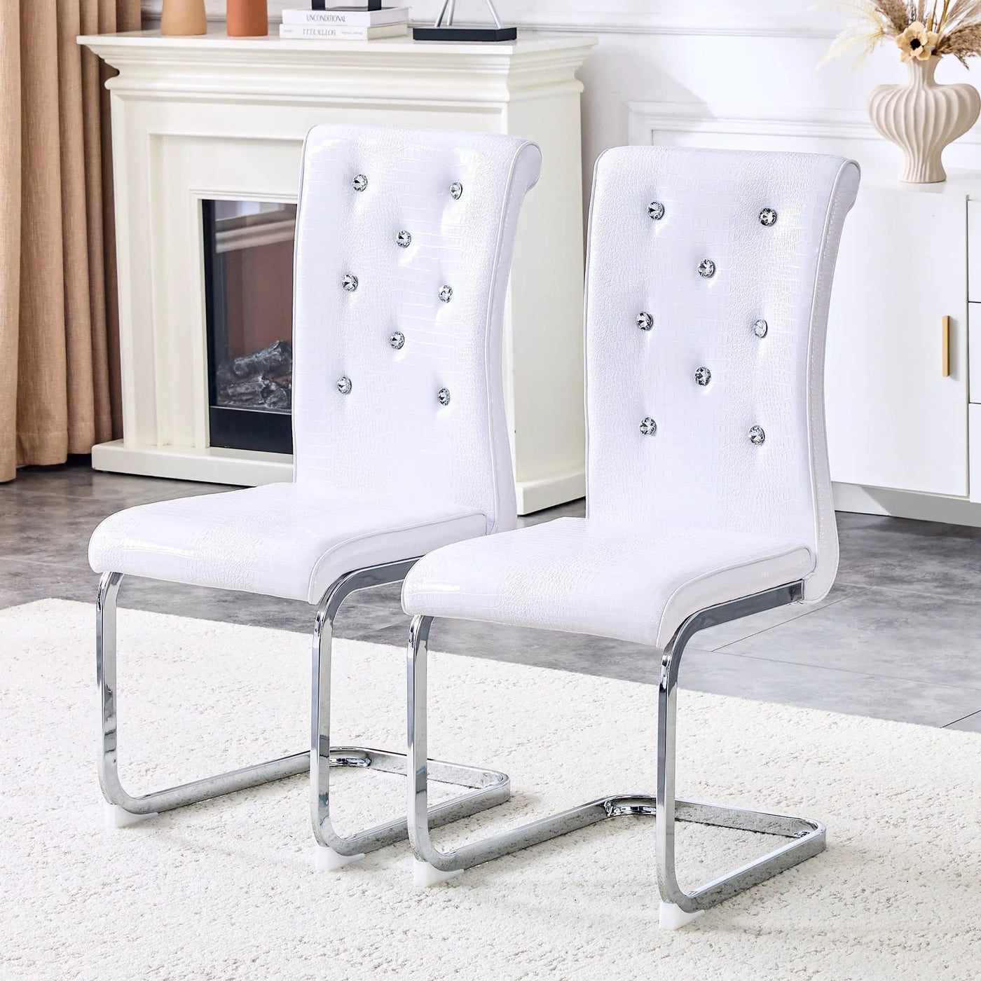 Elegant Design Upholstered Dining Chairs by Unique Piece Furniture