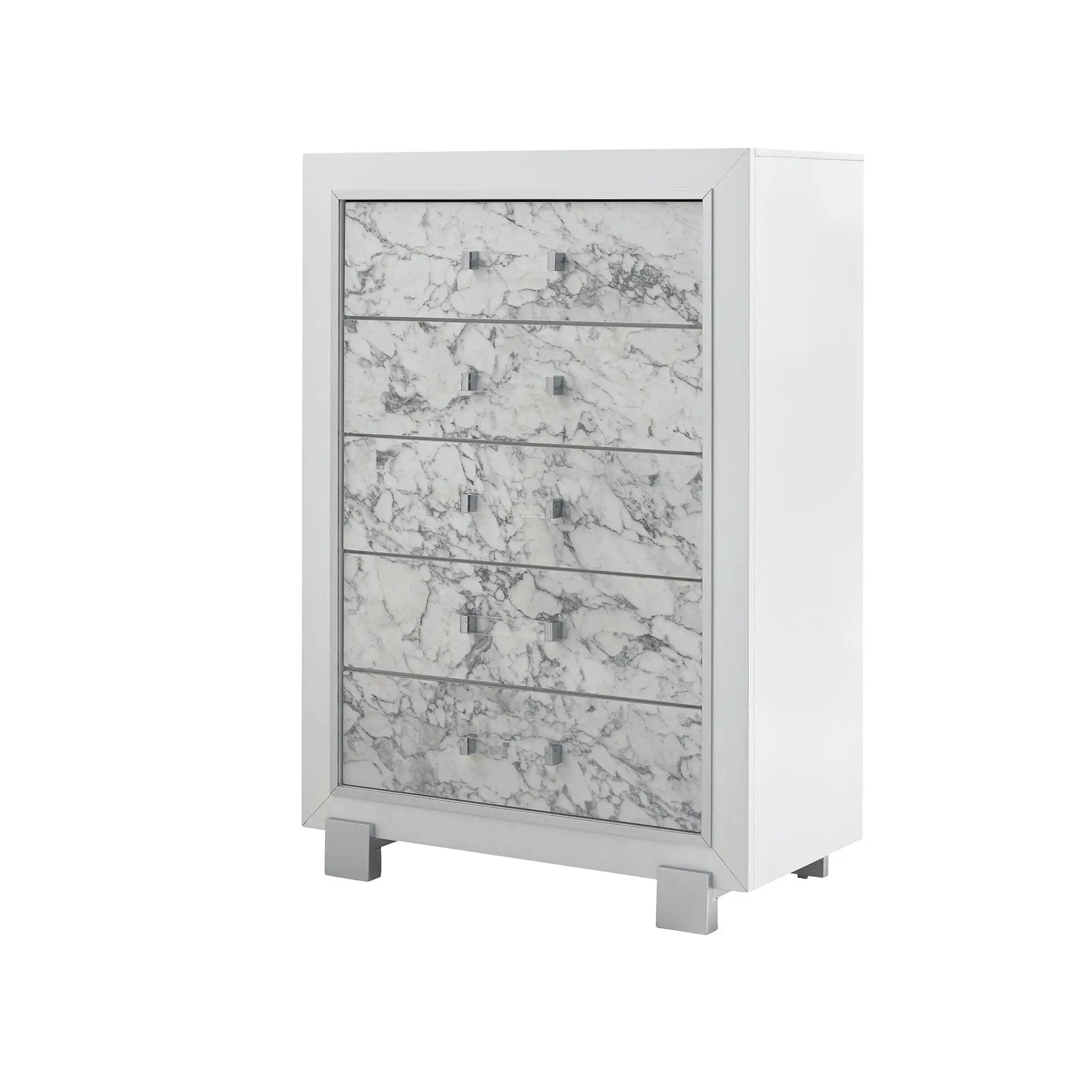 Skye - Marble Chest - White by Unique Piece Furniture