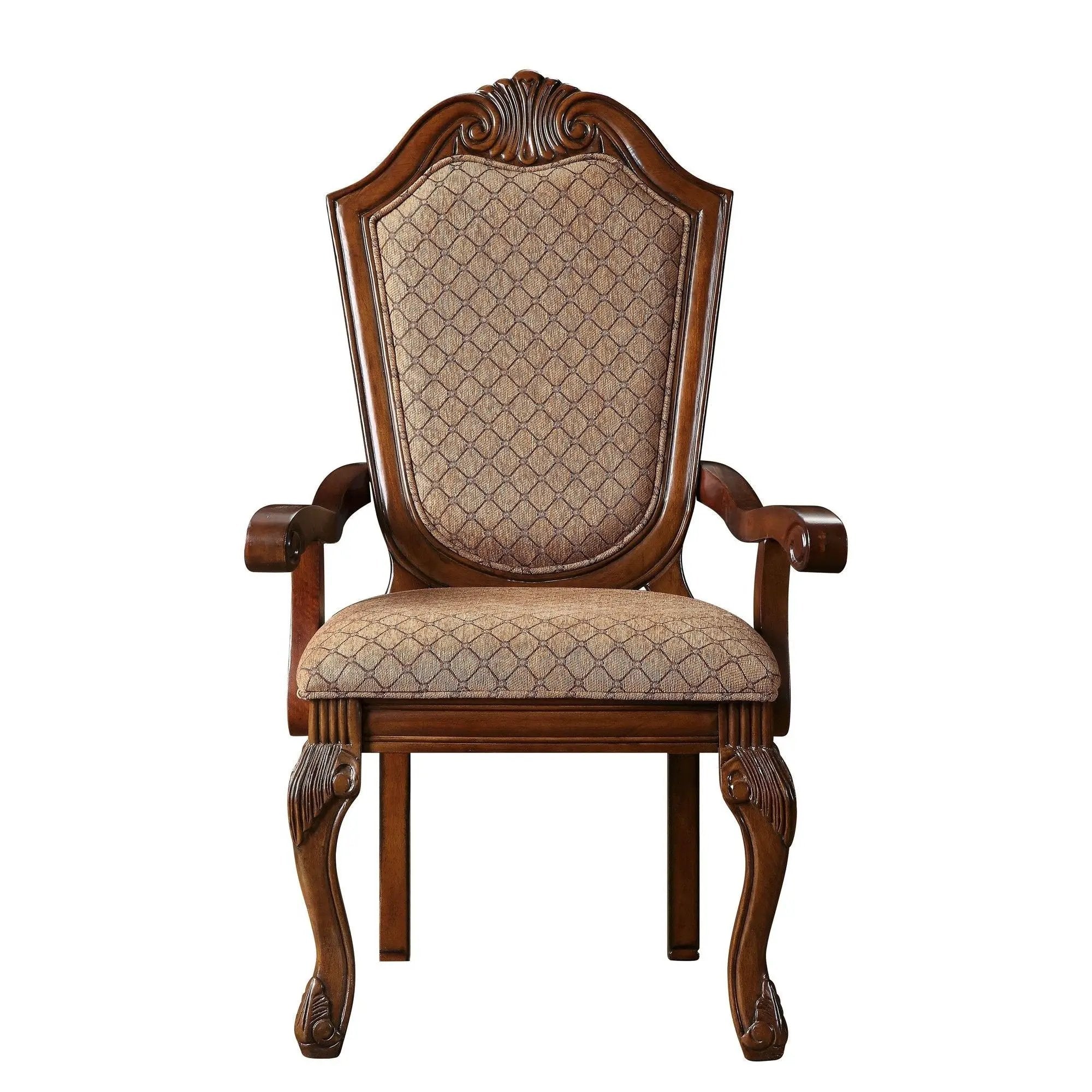Chateau De Ville - Arm Chair (Set of 2) - Cherry by HouseOfZazla