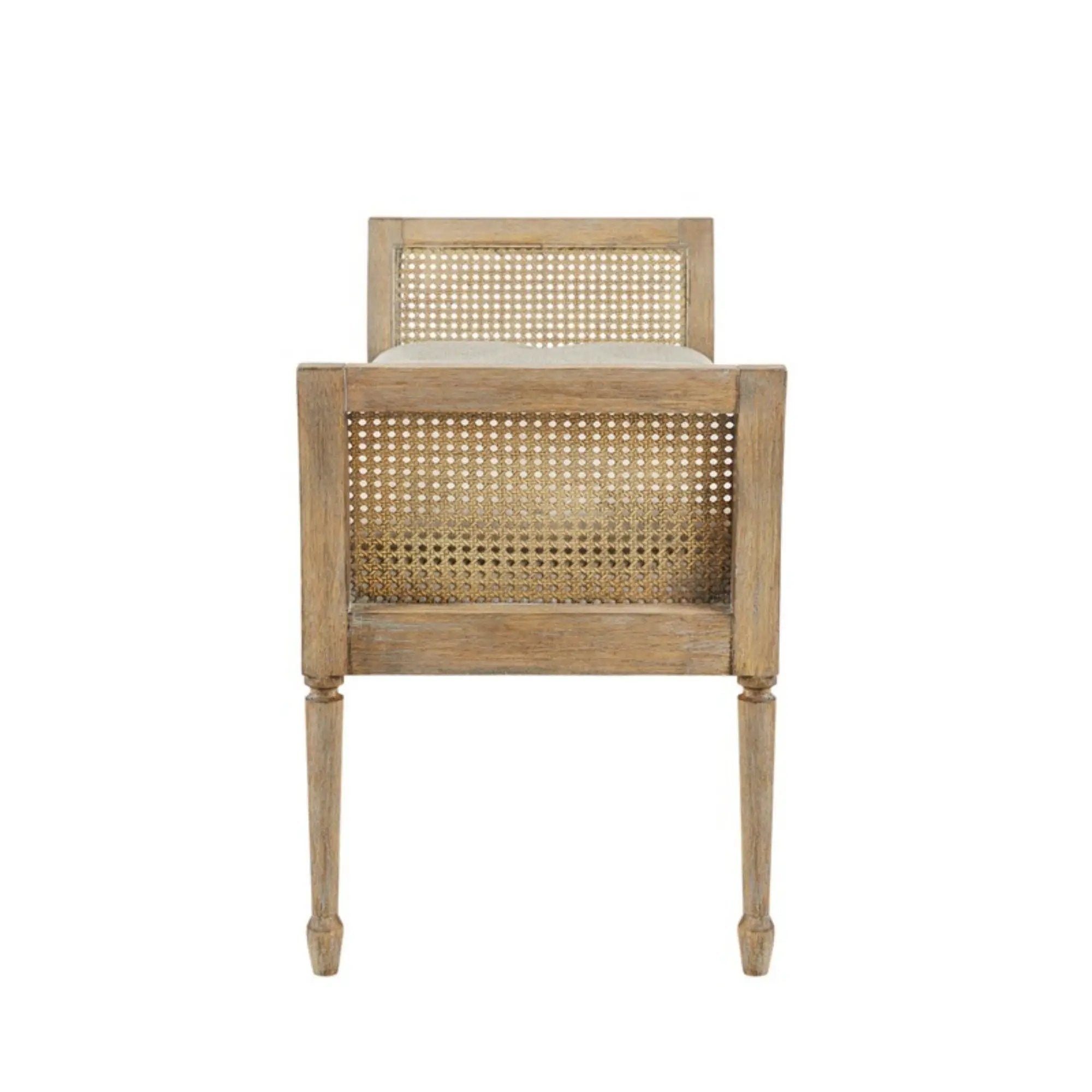 Accent Bench With Arm - Natural by Unique Piece Furniture