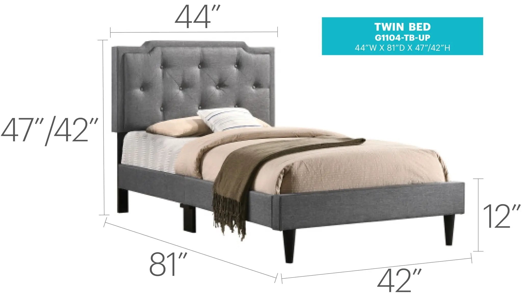 Button Tufted Bed Charming For Cozy Spaces by HouseOfZazla