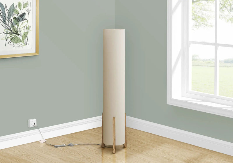 Lighting, Floor Lamp, Wood Look, Contemporary - Brown by Unique Piece Furniture