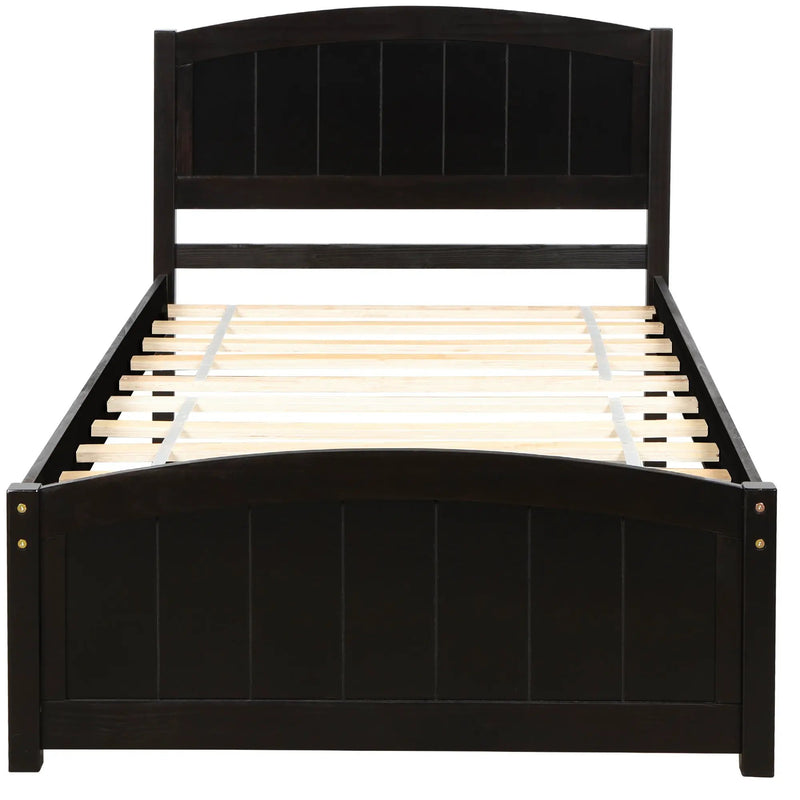 Platform Bed & Headboard, Footboard And Wood Slat Support by HouseOfZazla