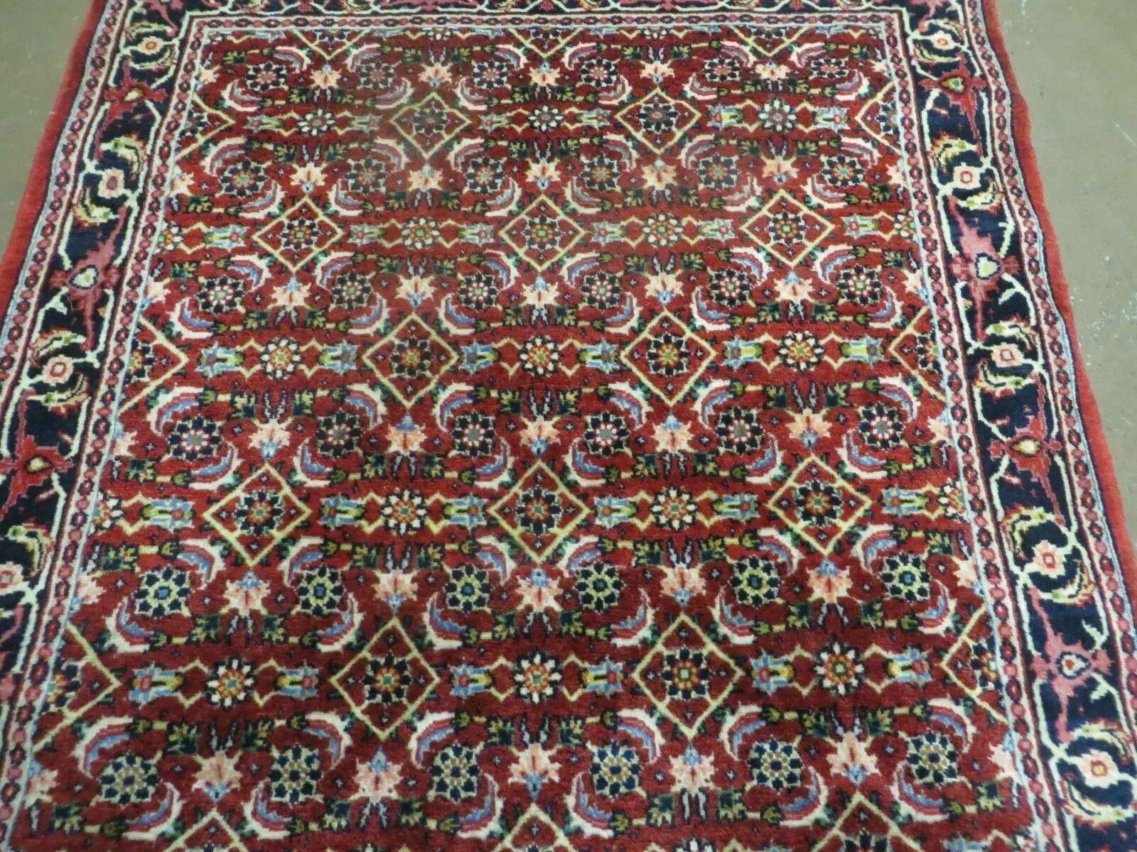 3' X 5' Handmade Knotted Indian Amritsar Floral Oriental Wool Red Rug Organic Nice by Jewel Rugs
