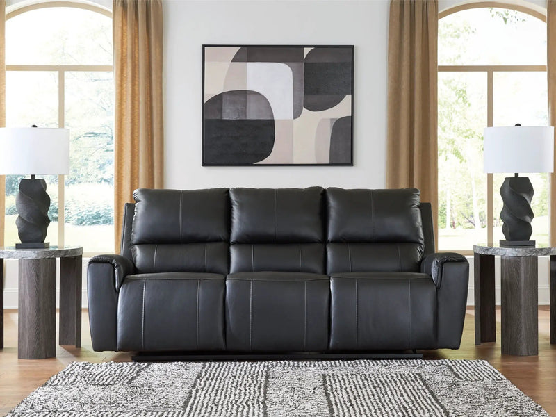 Glossmore - Reclining Sofa - Black by Unique Piece Furniture