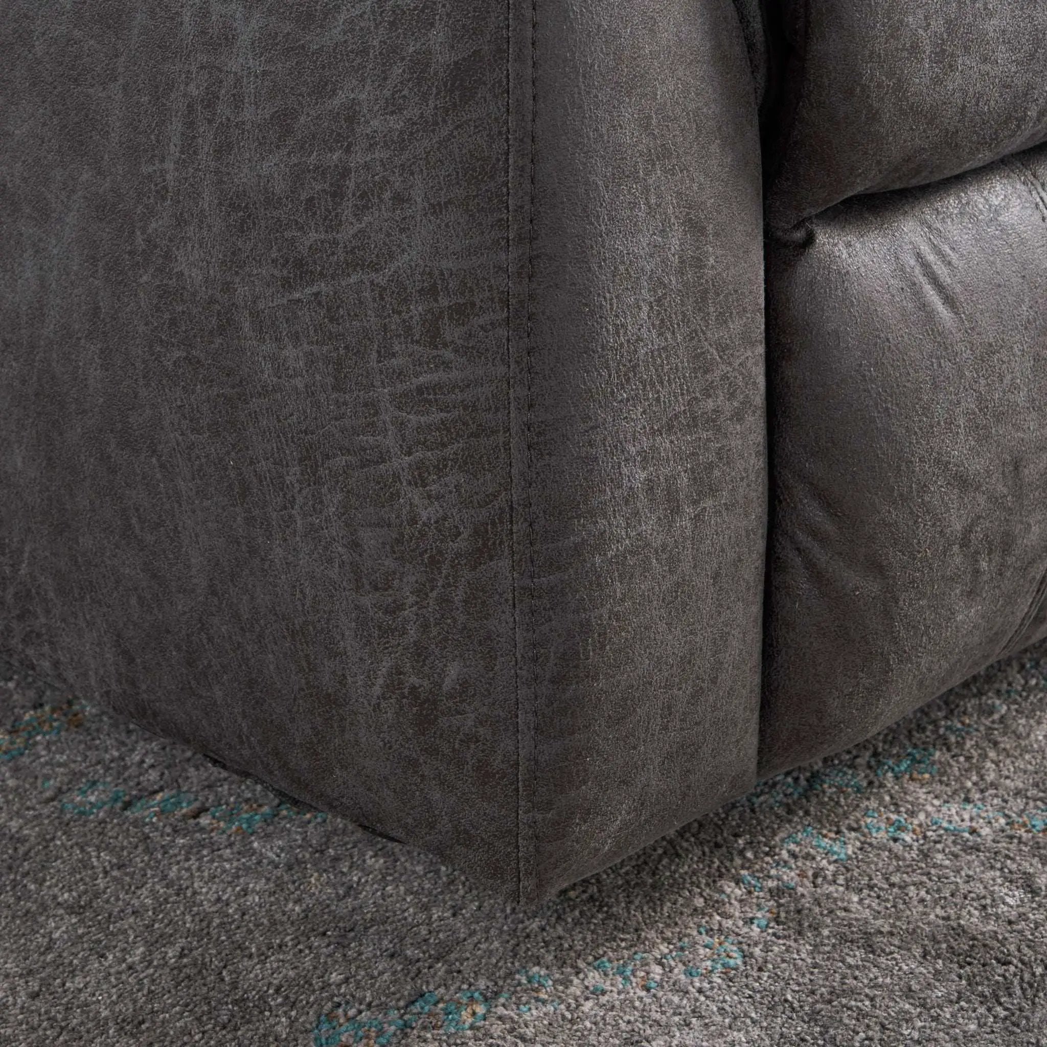 Contemporary Glider Recliner With Swivel Function by HouseOfZazla