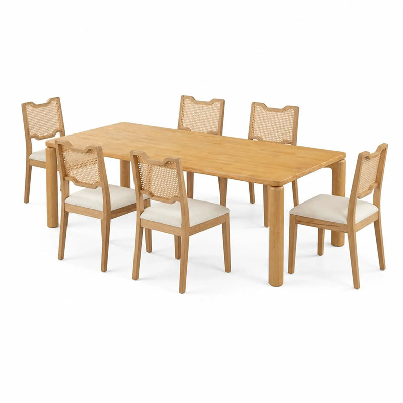 7-Piece Dining Table Set, 70" by HouseOfZazla