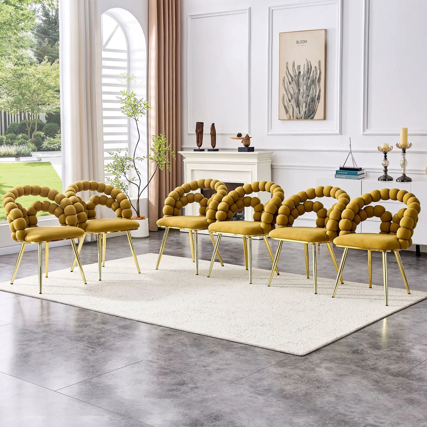 Puffy Bubble, Ball Chain Chairs For Dining Room by Unique Piece Furniture