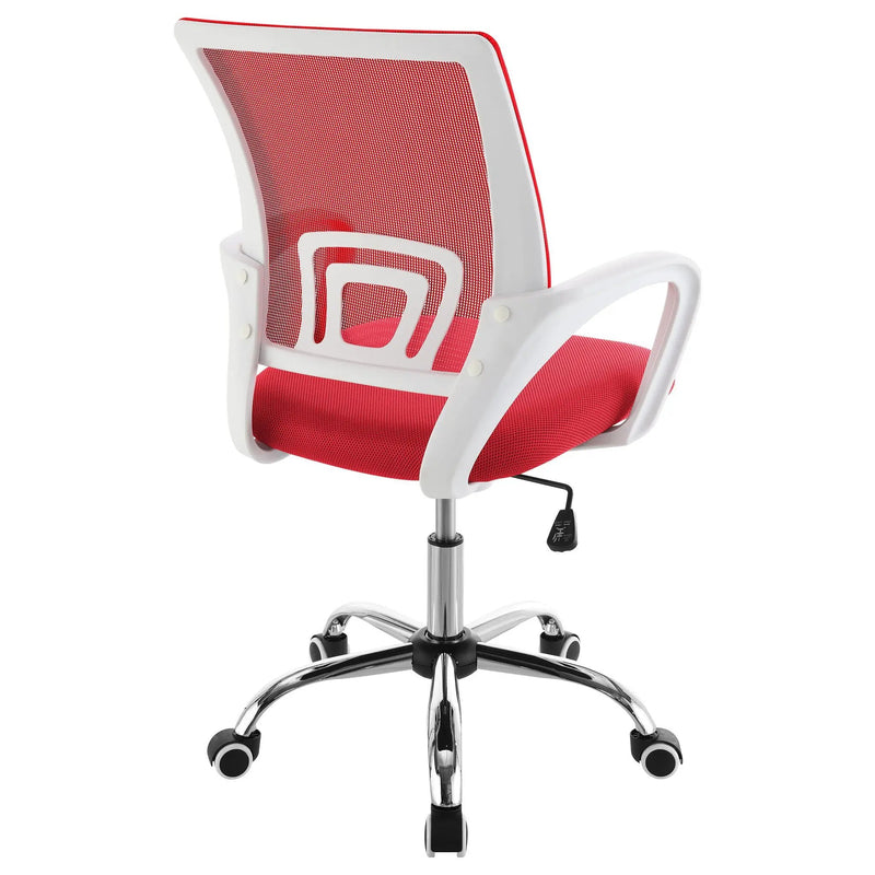 Felton Upholstered Adjustable Home Office Desk Chair Red by Unique Piece Furniture