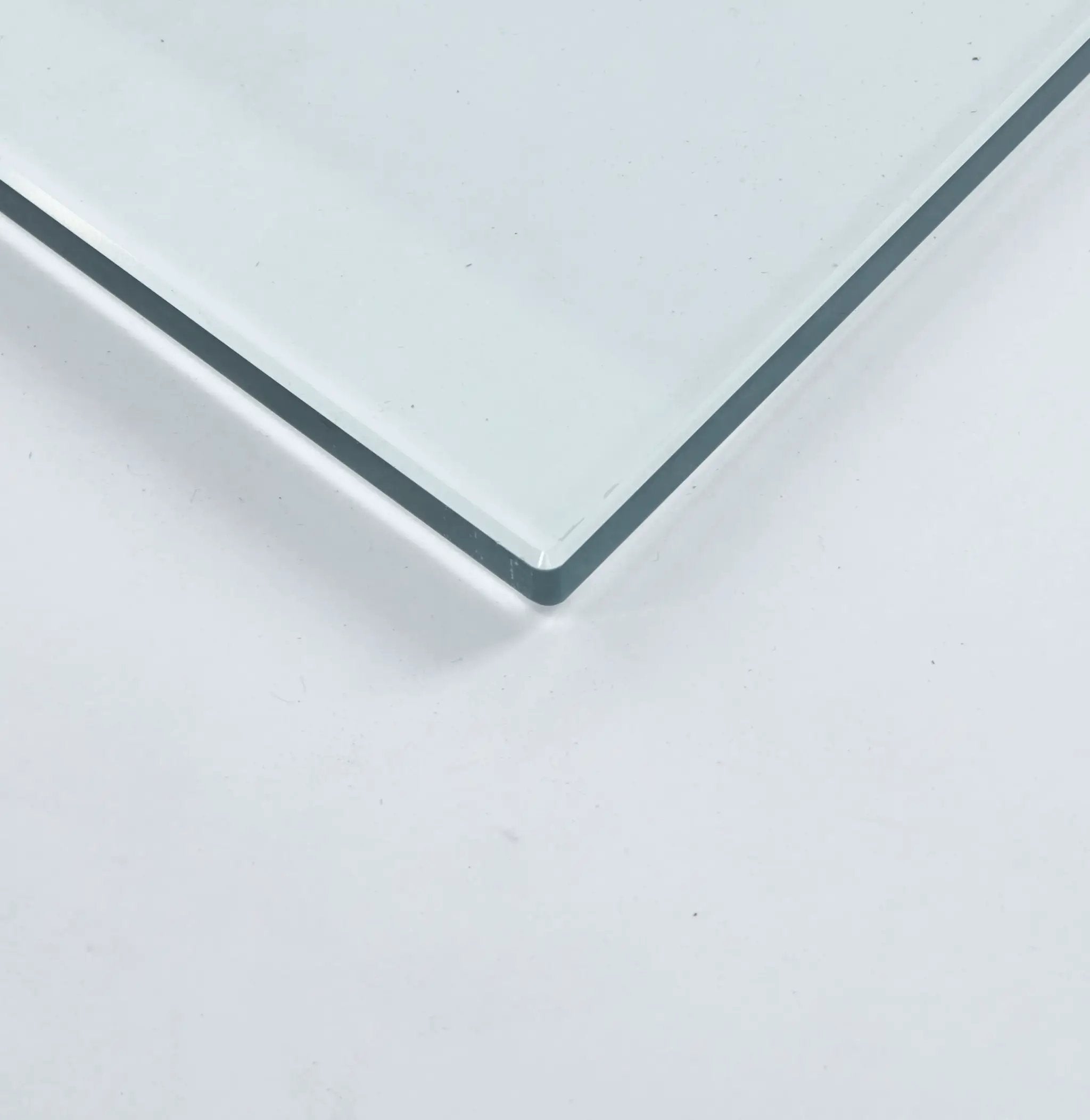 Tempered Clear Glass Top 80CM Square Dining Table by HouseOfZazla
